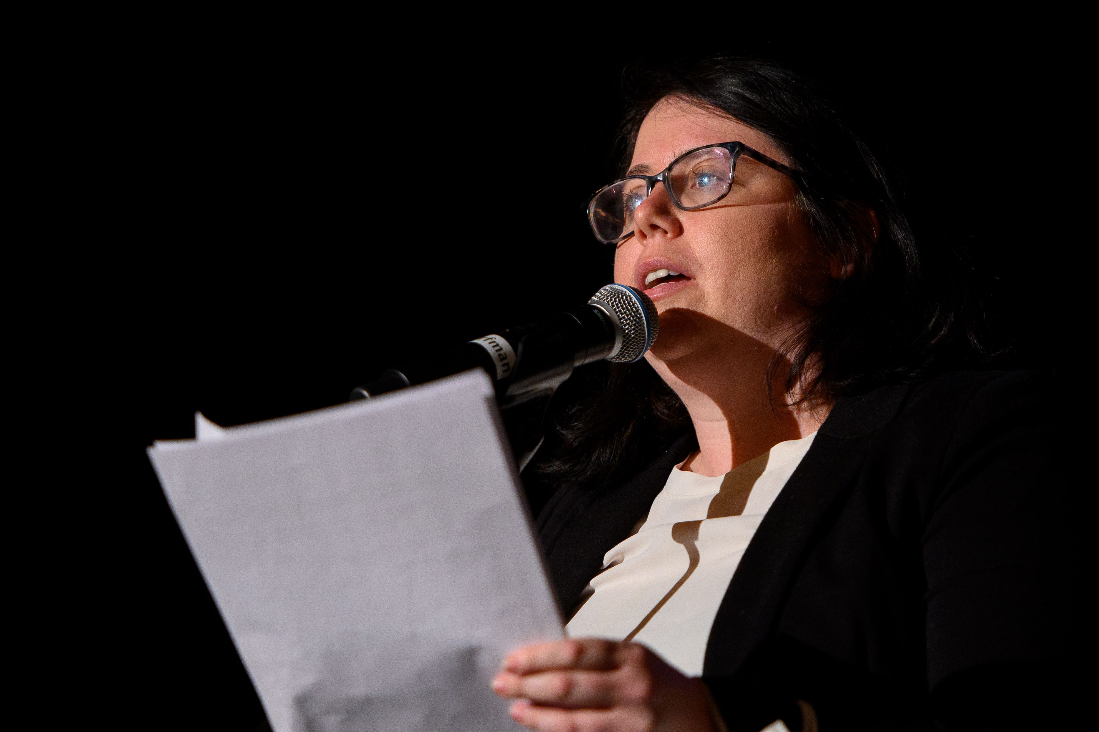 Mollie Sharfman bei der Veranstaltung "Sicherheit für alle!"