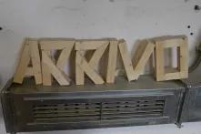 Schriftzug "Arrivo"