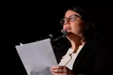 Mollie Sharfman bei der Veranstaltung "Sicherheit für alle!"