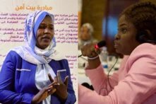 Collage von zwei Fotos, zu sehen sind Salwa und Jasmeh, deren Geschichten im Artikel erzählt wird