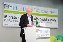 Ralf Fücks auf der Konferenz "Migrant Integration Policy Index"