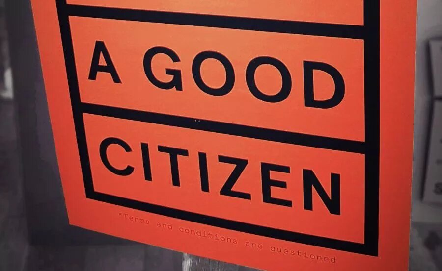 Ausschnitt vom Plakat "What makes a good citizen?" von Nele Vos