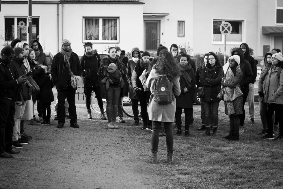 Stadtfuehrung von "Decolonize Cologne"