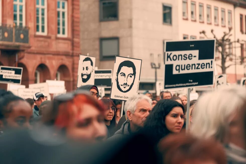 Gedenkdemonstration zum 4. Jahrestag des rasistischen Anschlags in Hanau