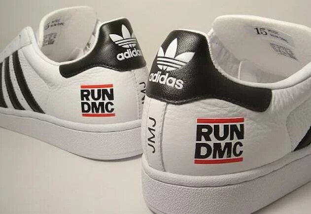 adidas superstars Schuhe mit Run DMC Logo