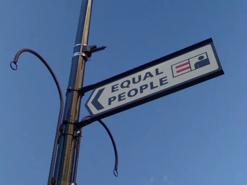 Sign "Equal people"