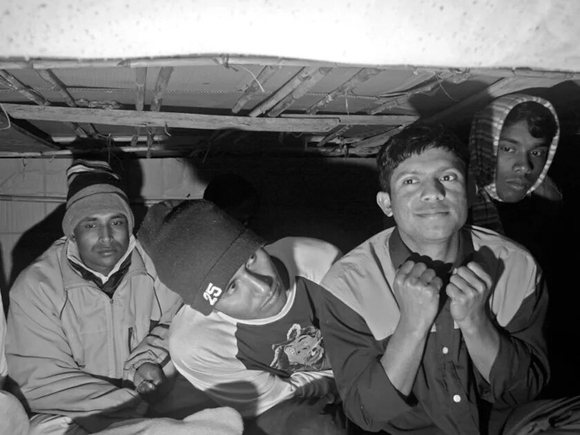 Migrants from Bangladesh waiting at the Spanish/Moroccan border for either EU papers or deportation