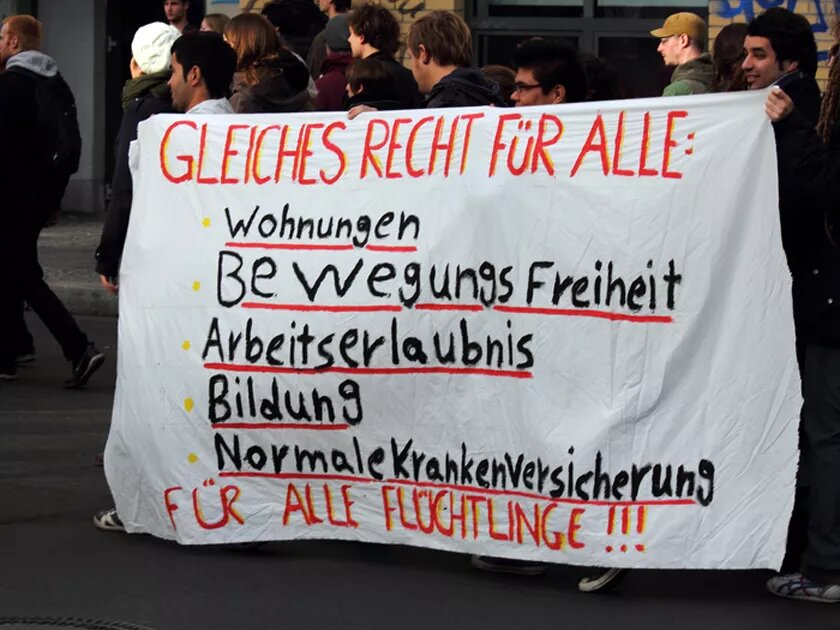 Demo-Plakat "Gleiches Recht für alle"