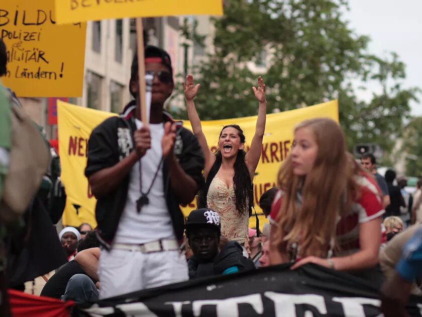 Refugee demonstration in Berlin, June 2013