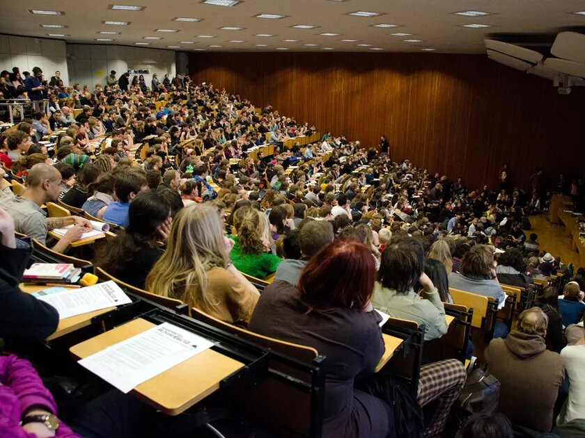 Hörsaal an einer deutschen Universität