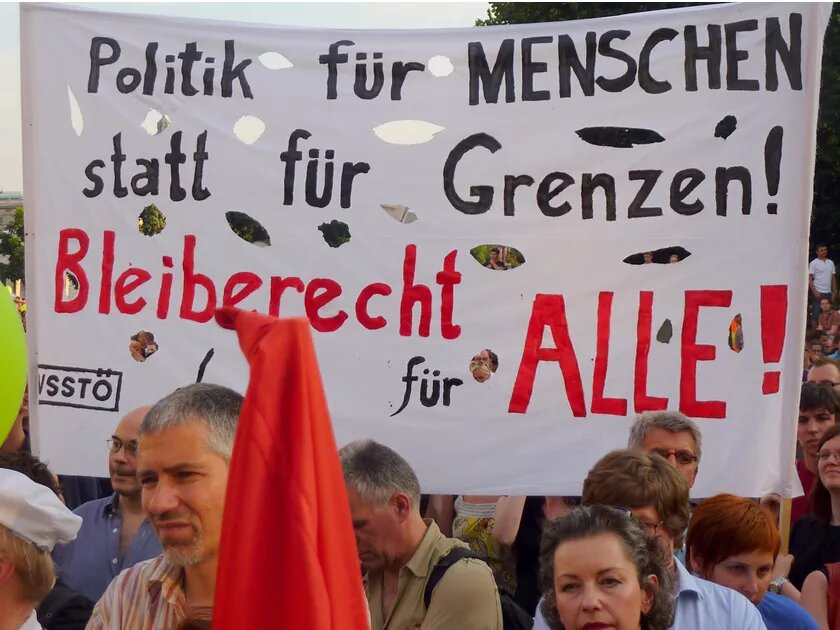 DemonstrantInnen in Hamburg