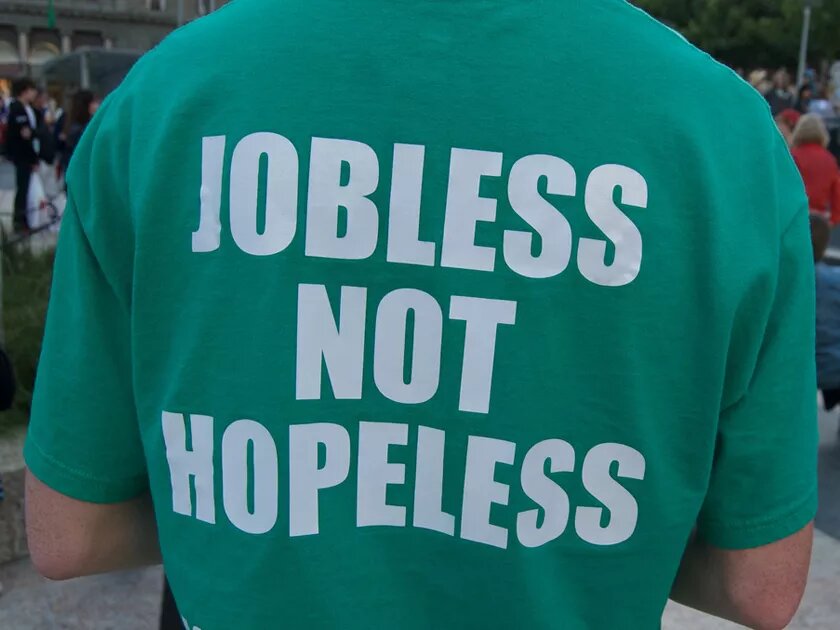 T-Shirt "Jobless not Hopeless"