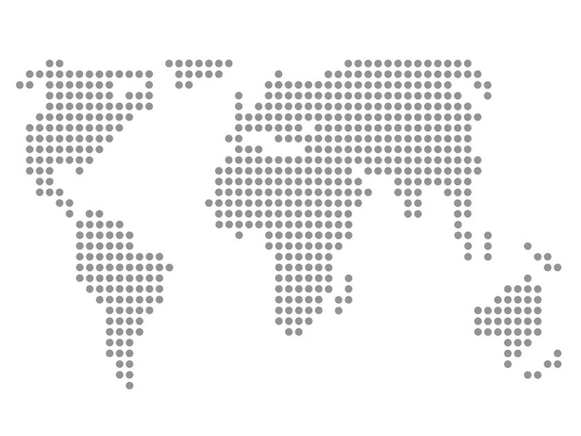 Pixeled World map