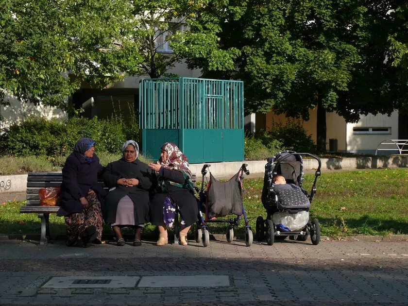Türkische Frauen im Park, Berlin