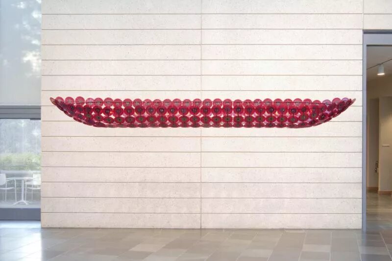 Celestial Vessel, 2009 RCA Victor Red Seal 45rpm vinyl records, steel, magnets, oil paint, audio components, soundscape 203 x 37 x 18 inches (515 x 94 x 46 cm) Commissioned by the Nasher Museum of Art at Duke University, with support from Duke University’s Council for the Arts Courtesy of the artist Celestial Vessel, 2009 RCA Victor Red Seal 45rpm vinyl records, steel, magnets, oil paint, audio components, soundscape 203 x 37 x 18 inches (515 x 94 x 46 cm) Commissioned by the Nasher Museum of Art at Duke University, with support from Duke University’s Council for the Arts Courtesy of the artist