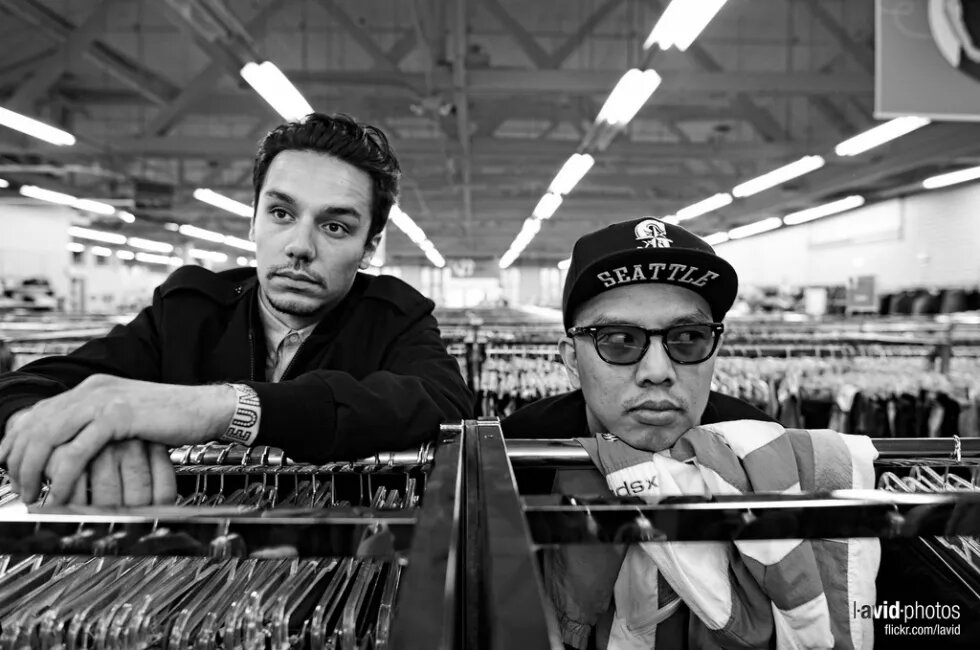 Blue Scholars: Geo & Sabzi at Value Village - Seattle, WA Blue Scholars: Geo & Sabzi at Value Village - Seattle, WA