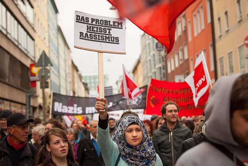 Demonstration zum NSU Prozess München-8