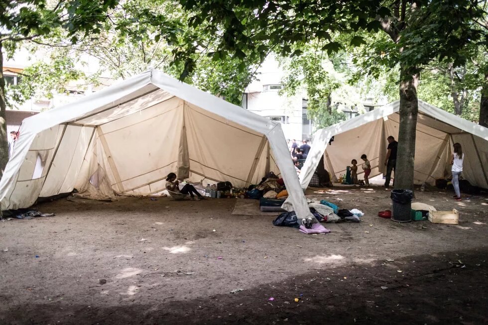 Eindrücke vom Berliner Lageso im Sommer 2015
