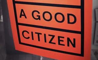 Ausschnitt vom Plakat "What makes a good citizen?" von Nele Vos Ausschnitt vom Plakat "What makes a good citizen?" von Nele Vos