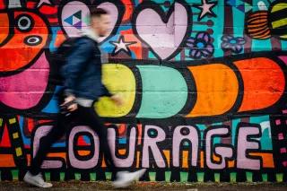 Graffiti "Courage" Graffiti "Courage"