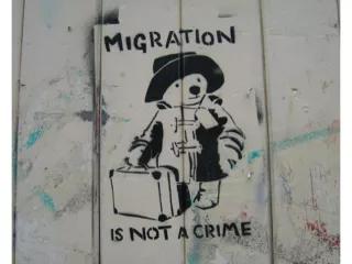 Graffiti Migration is not a crime Graffiti Migration is not a crime