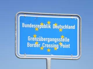 Grenzschild Grenzschild