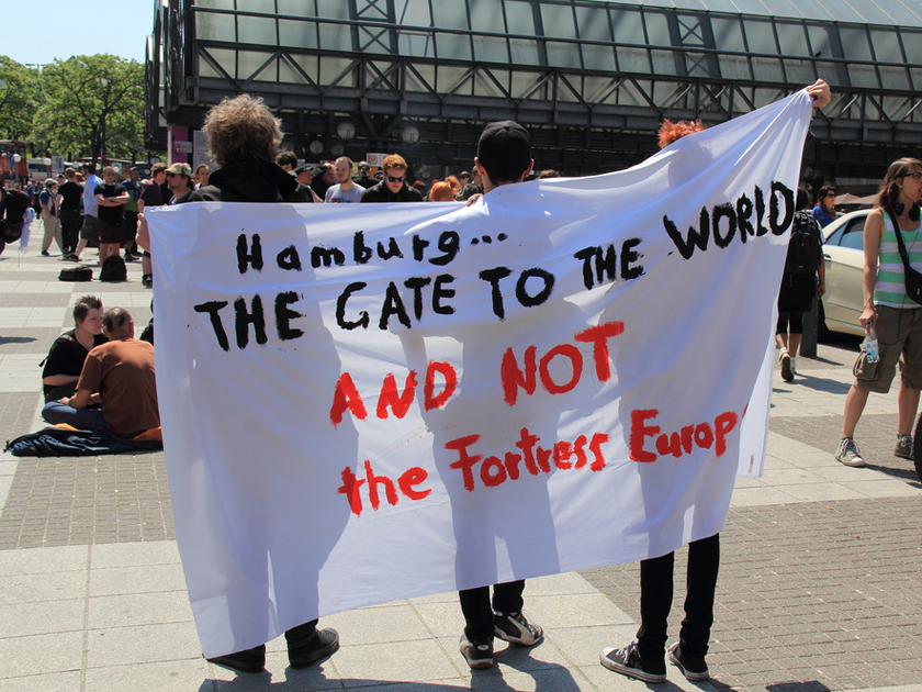 Demonstration for the human rights of the Libyan Refugees, victims of the Libyan war. Demonstration for the human rights of the Libyan Refugees, victims of the Libyan war.