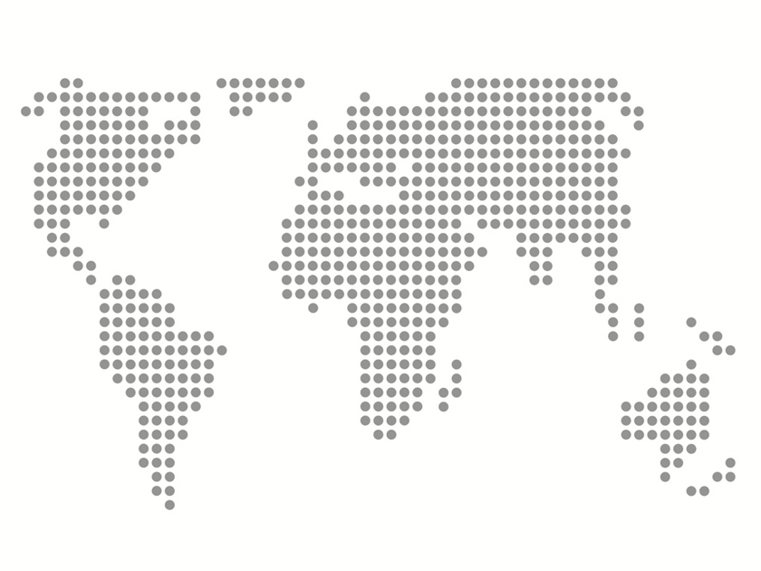 Pixeled World map Pixeled World map